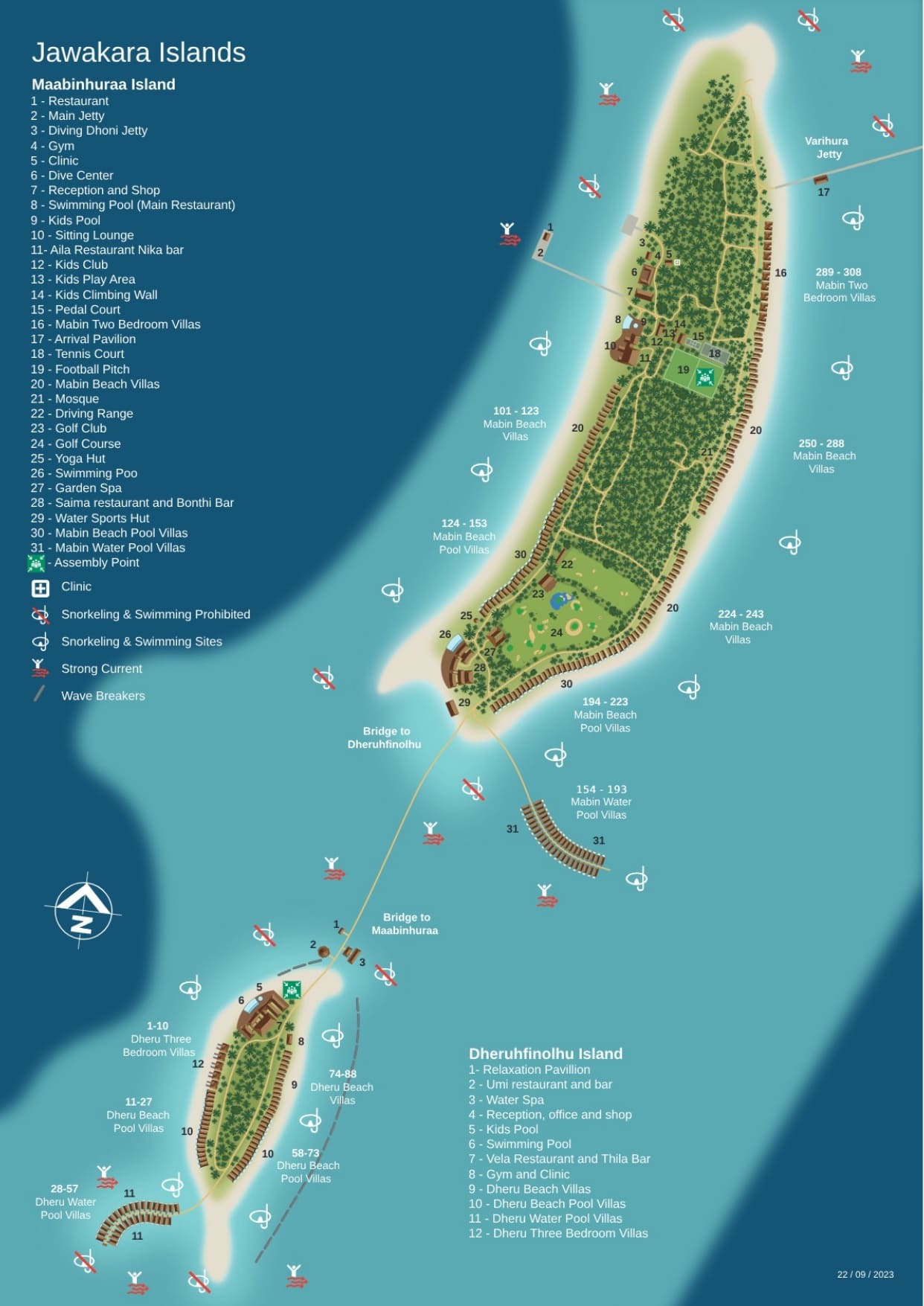 Mappa di Jawakara Maldives Island Resort